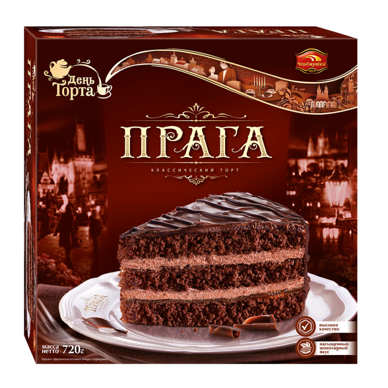 ТОРТ Прага 720гр/6шт(ЧР)