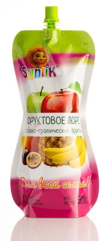 БАК Suntik фрукт пюре 500 тропик фрукты 30шт(ЛР)
